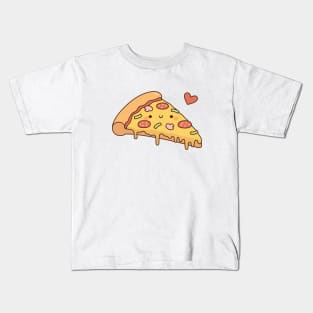 Cute Pizza Love Doodle Kids T-Shirt